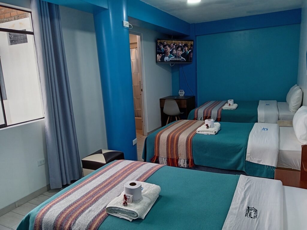 habitacion triple hotel rio santa